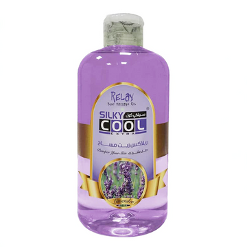 Silky Cool Lavender Massage Oil 500ml – Relaxing, Aromatic Body Oil for Muscle Fatigue Relief, Skin Moisturizing & Full Body Massage – Spa & Home Use